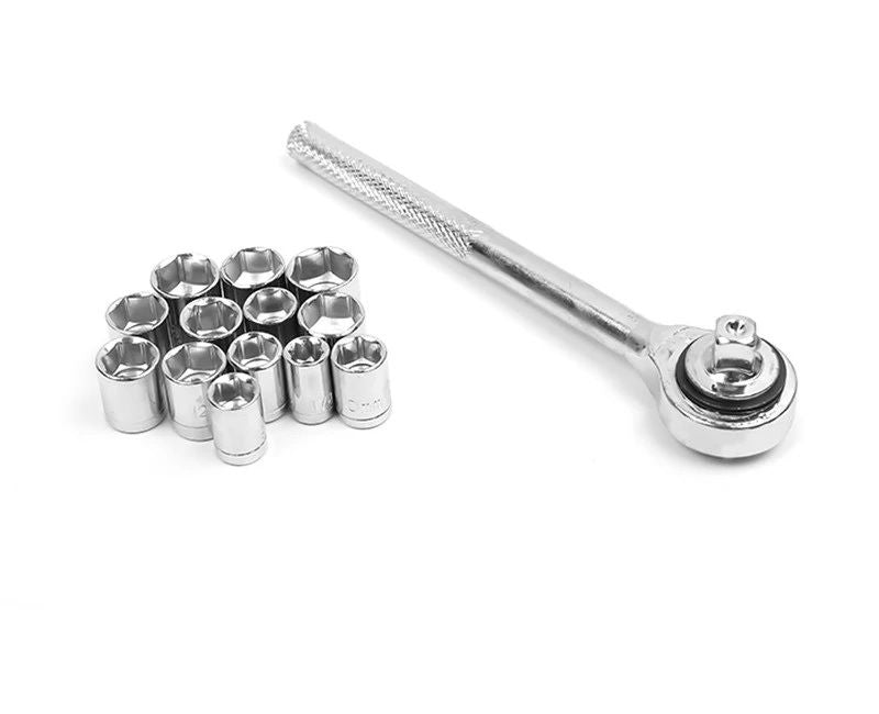 Aiwa 40 Piece Toolkit Tool Kit Combination Socket Ratchet Wrench Set Tool Kit Toolkit Goti Set Ring Spanner Pana Set Screw Driver Bit Set Hand Toolkit T