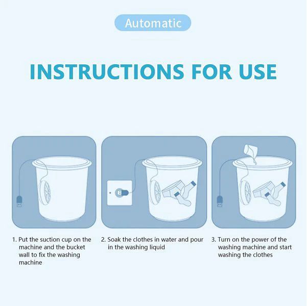 Mini Washing Machine Portable Lazy Turbo Washing Machine School Season Student Dormitory Portable Socks Washing Machine