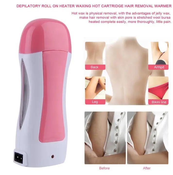 3 In 1 Wax Depilatory Refill Machine With Roller Wax And Depilatory Wax Paper Universal Electric Wax Heater