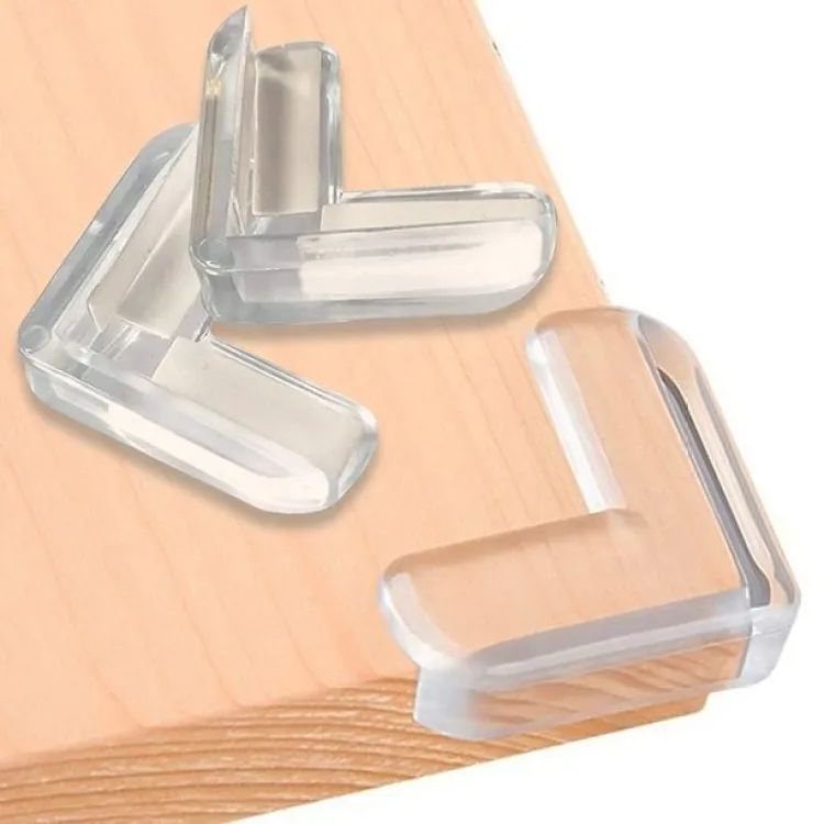 4pcs Baby Safety Silicone Protector Table Corner Edge Protection Cover Children Anticollision Edge Child Corner Guards Guard Edge Child Safety Corner Protector