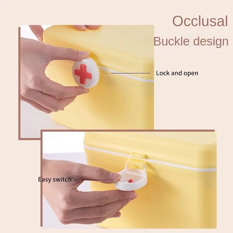 Medicine Box Family Household Large Capacity Multi Layer Drug Medicine Storage Box