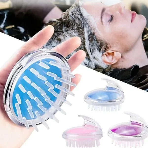 Premium Soft Silicone Head Scalp Massager Brush – Deep Cleansing Shampoo Comb for Hair Growth & Relaxing Bath Massage