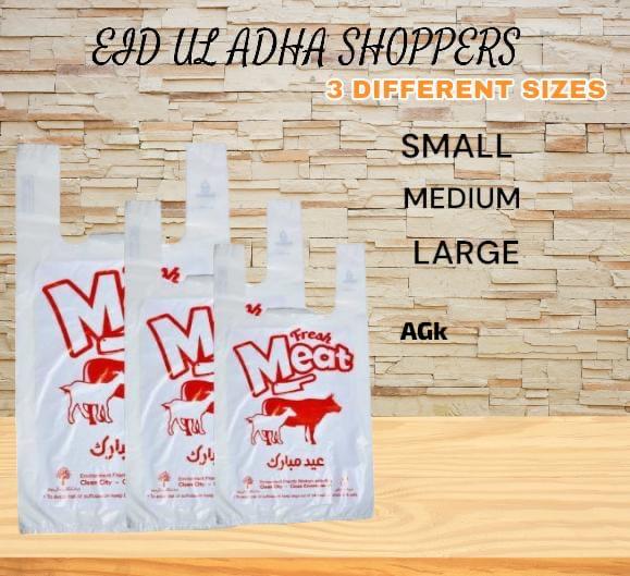 1kg🛍 Premium Quality Eid ul Adha Meat Bags – Heavy Duty Qurbani Packing Bags | Small, Medium & Large Sizes
