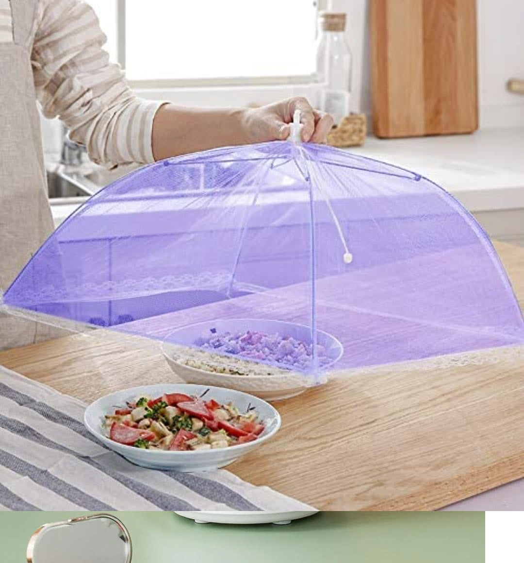 Foldable Mesh Food Cover Tent | Pop-Up Kitchen Food Protector for Fruits, Meals & Outdoor Dining
