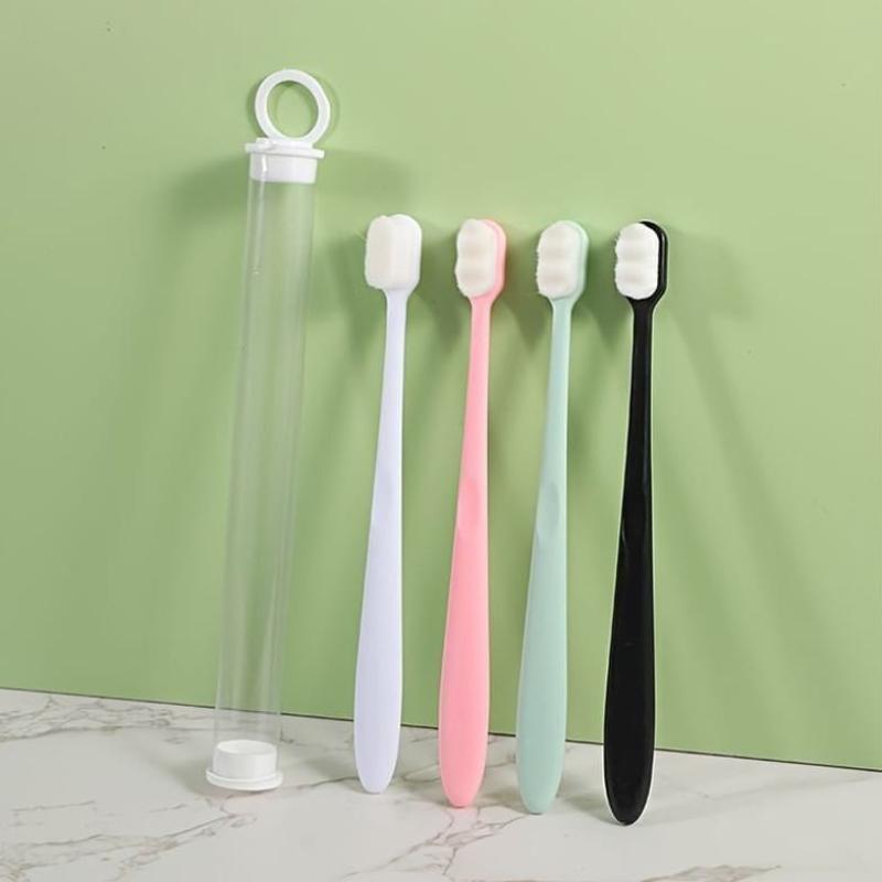Bristle Micro Nano Toothbrush for Sensitive Teeth and Gums Care Extra Soft Silko Toothbrush for Adults and People with Braces