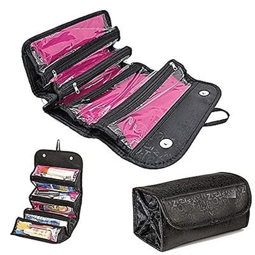 Roll-N-Go Bag Cosmetic/Make up/Shaving kit Storage Bag Pouch Organizer