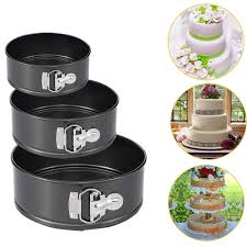 3pcs Round Cake Baking Mold Tin Tray Pan Bakeware Kit Kitchen DIY Desserts Baking