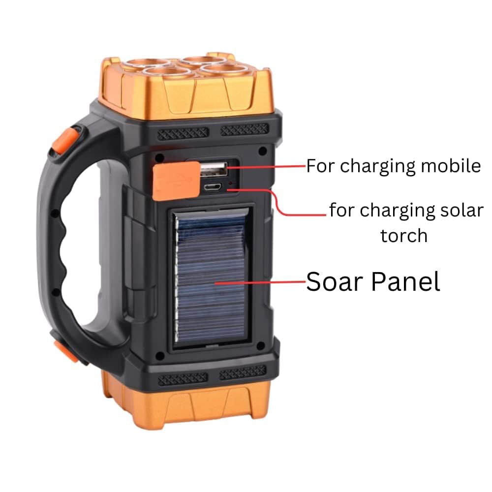2in1 Rechargeable Solar Charging LED Double Sided Handy Heavy Bulb Light