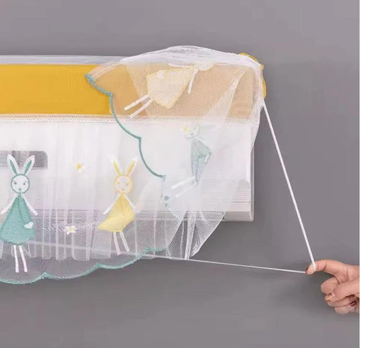 Transparent Ac Cover Inner 1 Ton 1.5 Ton Double Layer Dust-Proof Waterproof AC Cover Adjustable Indoor Air Conditioner Cover