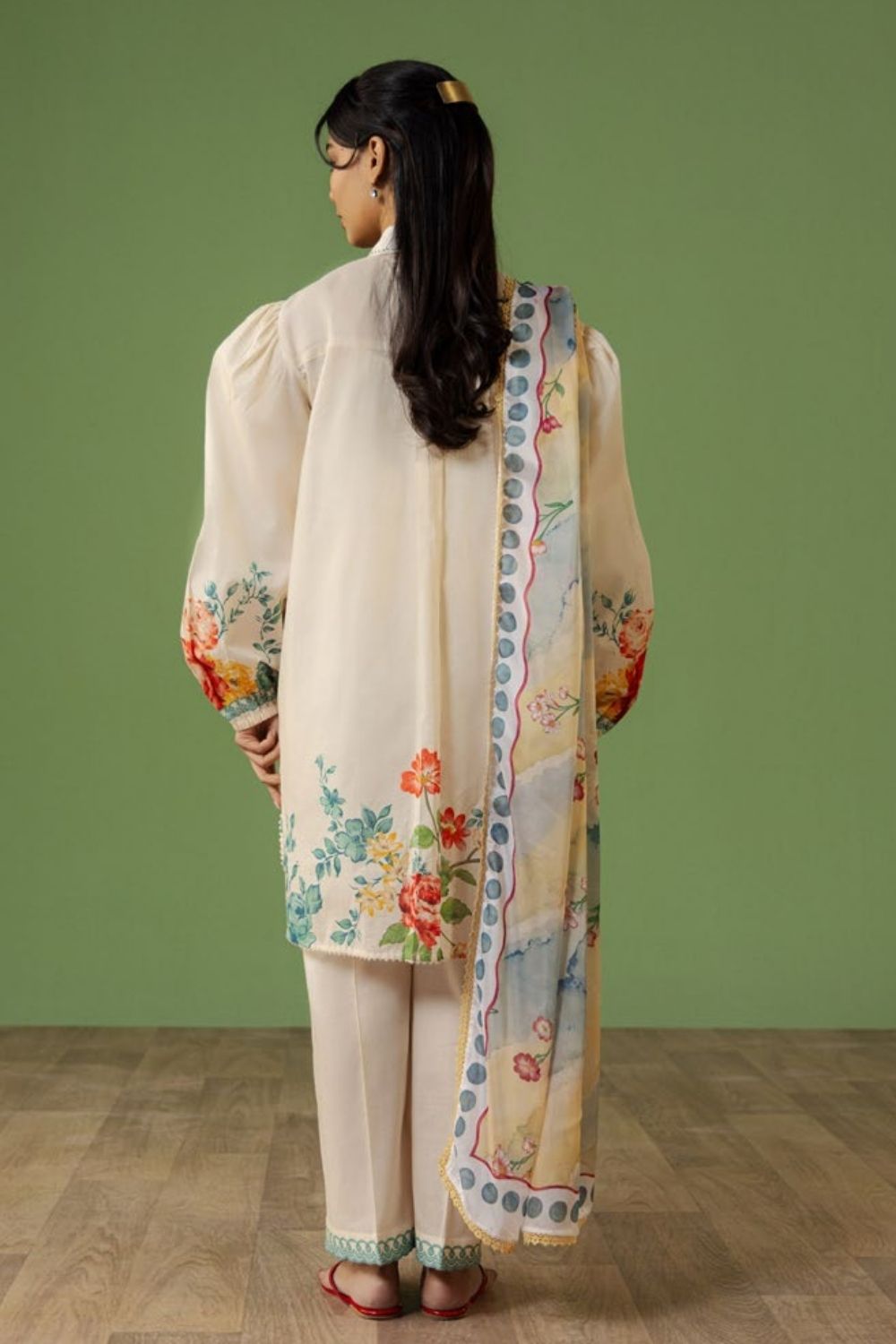 Zara Shahjahan 3 Pc Unstitched Printed Lawn Suit Celene-4A