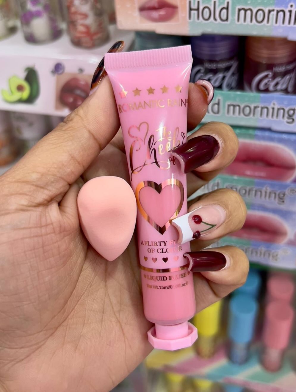 2 in 1 Blush & Blender Deal – Dual-Action Makeup Essential for Effortless Application - Pink