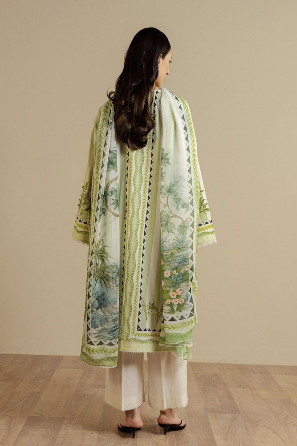 Zara Shahjahan 3 Pc Unstitched Printed Lawn Suit Nerine-1A