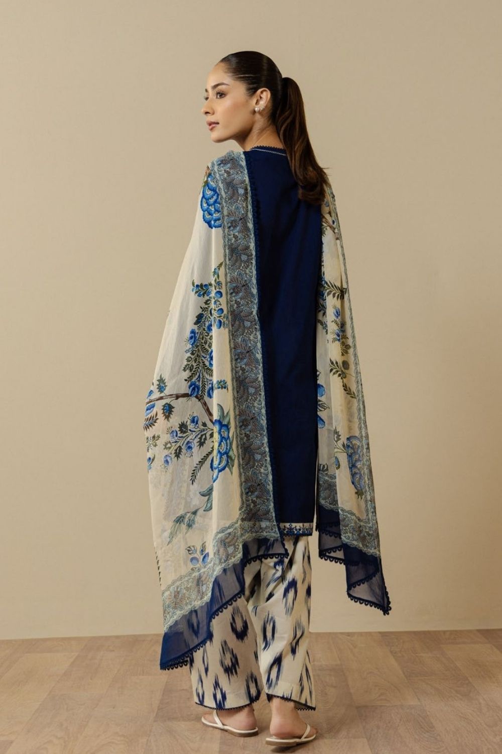 Zara Shahjahan 3 Pc Unstitched Printed Lawn Suit Cassia-10A