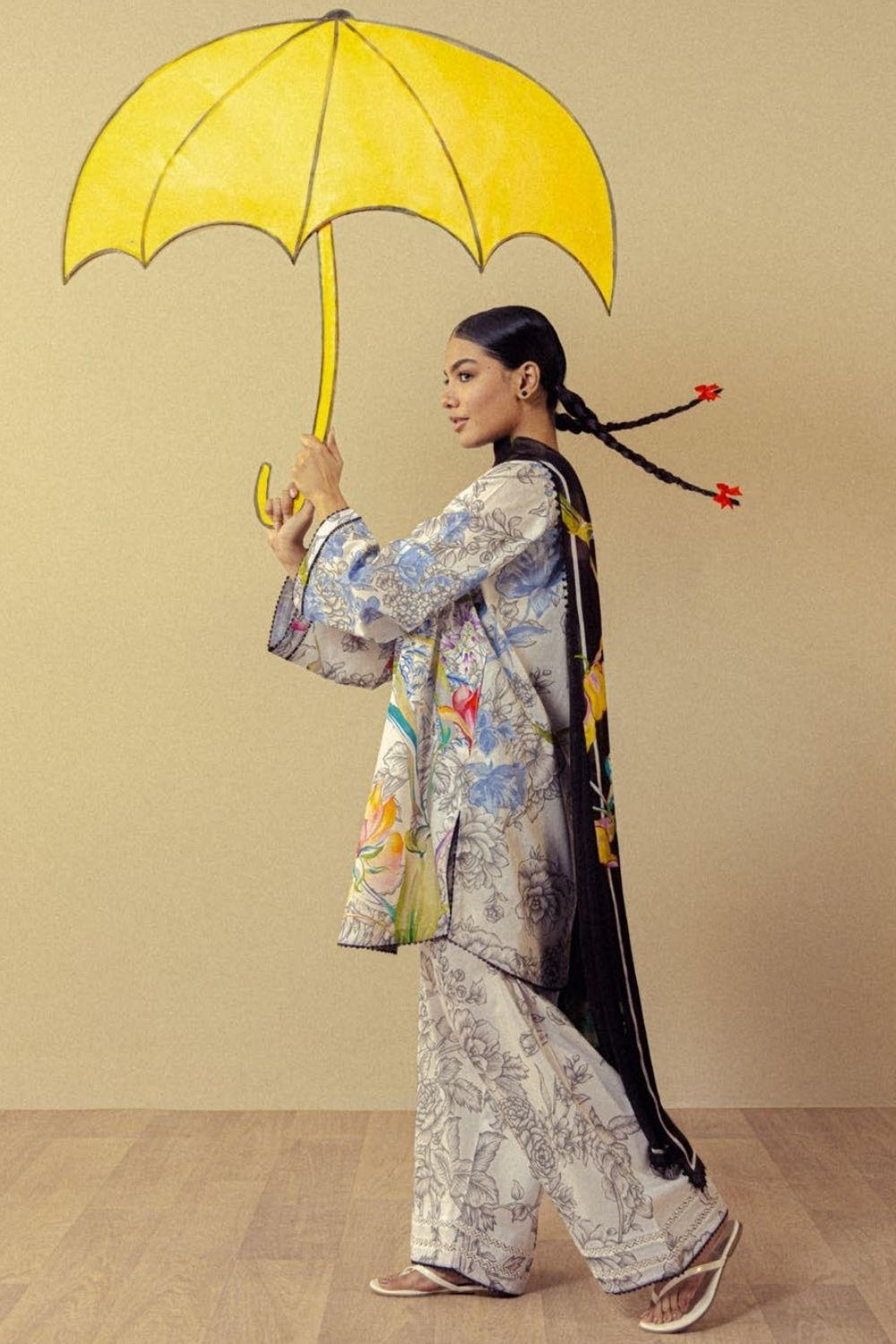Zara Shahjahan 3 Pc Unstitched Printed Lawn Suit Fiora-2A