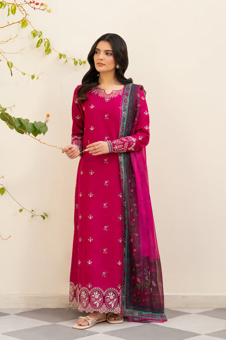 Xenia Formals 3 Pc Unstitched Embroidered Lawn Suit VEYRAH