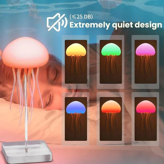 LED Jellyfish Lamp RGB Mood Light | Voice Control Fantasy Jellyfish Night Light | Decorative Bedroom & Living Room Lighting