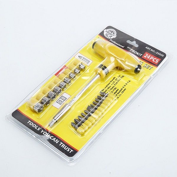 T Tool Set Pack Of 24 Screw Driver Branded Kit
