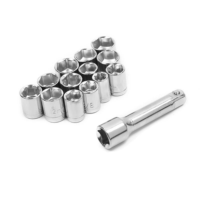 Aiwa 40 Piece Toolkit Tool Kit Combination Socket Ratchet Wrench Set Tool Kit Toolkit Goti Set Ring Spanner Pana Set Screw Driver Bit Set Hand Toolkit T