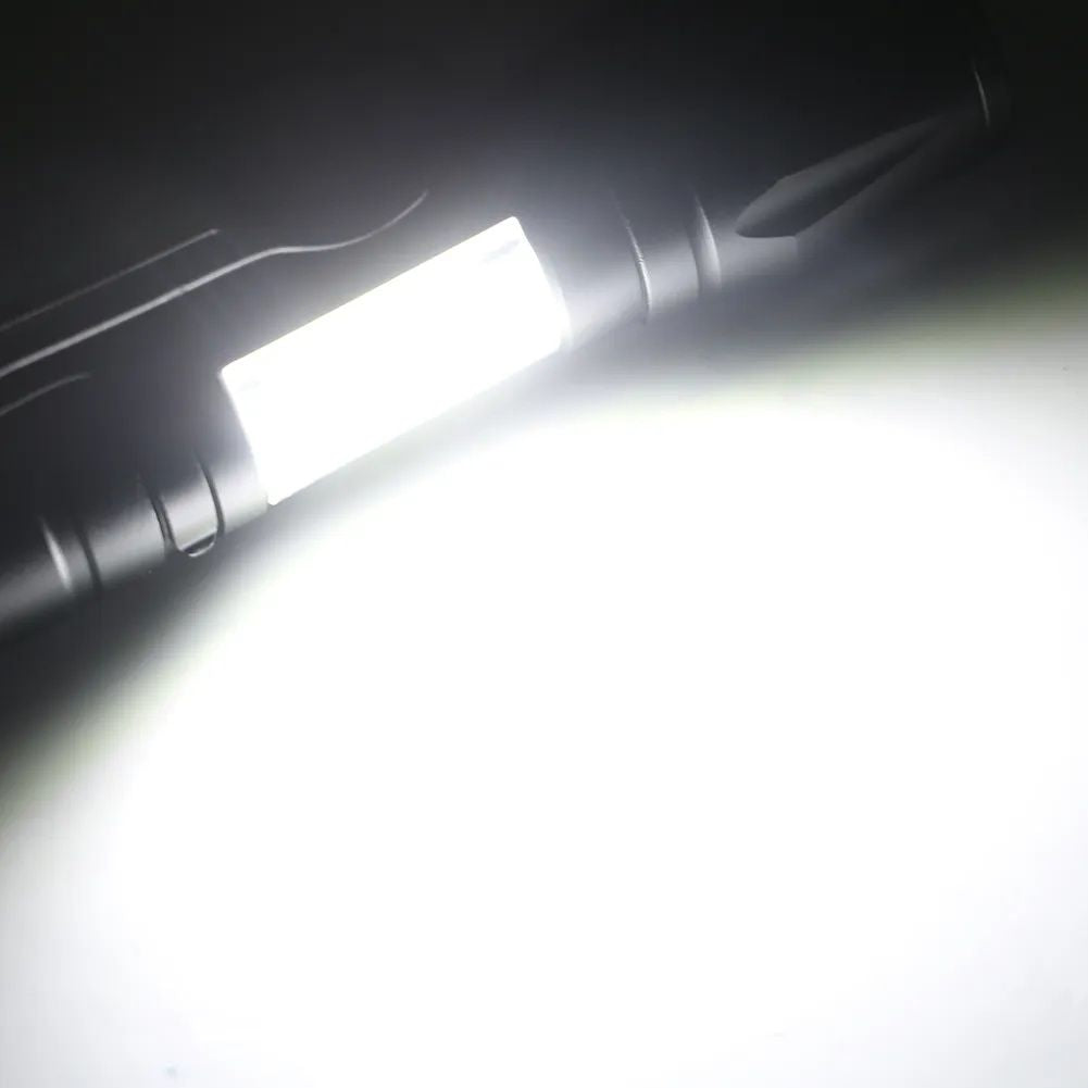 Torch - Mini LED Micro USB Charging With Cable And Case - USB Charging Powerful Flashlight 3800LM XPE COB Small Rechargeable - Flash Light Zoomab