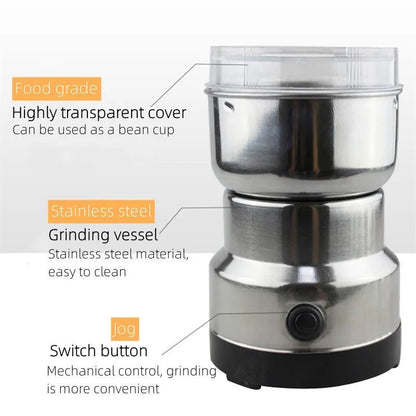 Raf Mini Electric Grinder Stainless Steel Coffee Grinder For Coffee Beans, Spices, Masala Grinder Machine 220V