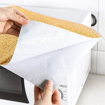 60 By 200 CM Size Foil Sheet Golden Aluminium Foil Aluminium Foil Sticker Aluminium Foil Sheet Kitchen Waterproof Self-Adhesive ( Golden )