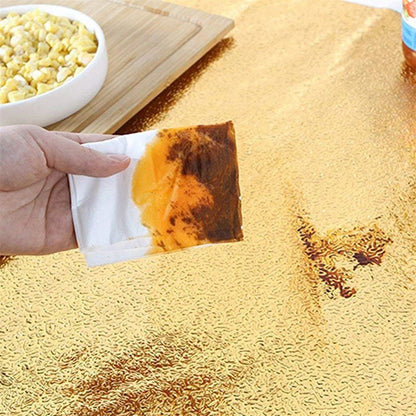 60 By 200 CM Size Foil Sheet Golden Aluminium Foil Aluminium Foil Sticker Aluminium Foil Sheet Kitchen Waterproof Self-Adhesive ( Golden )