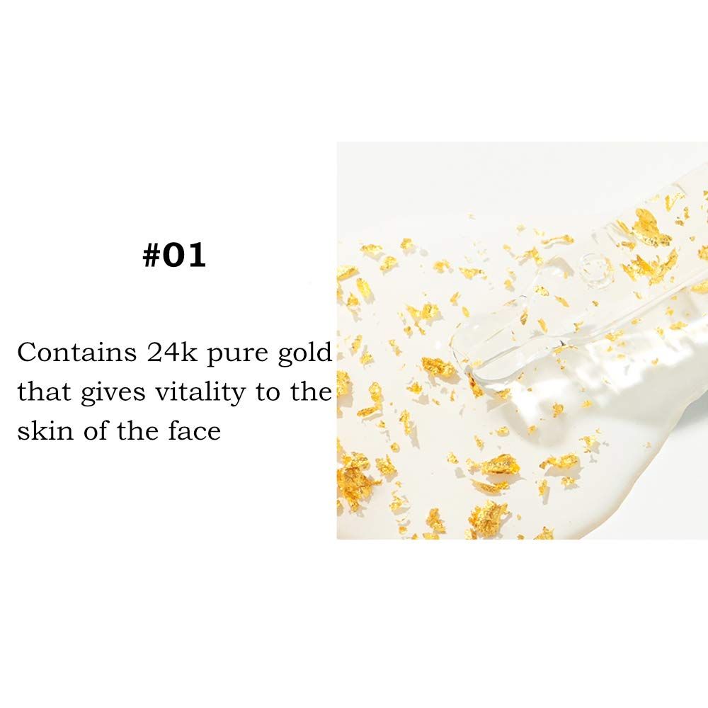 24K Goldzan Facial Serum Ampoule Pure Gold 99.9% Maison De Nature 100 Ml Made In Korea