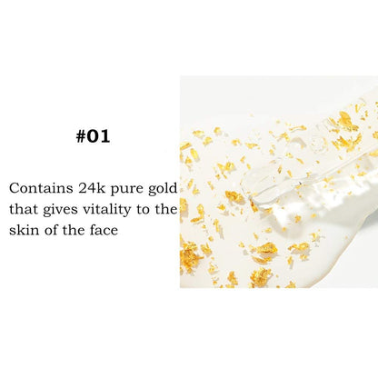 24K Goldzan Facial Serum Ampoule Pure Gold 99.9% Maison De Nature 100 Ml Made In Korea