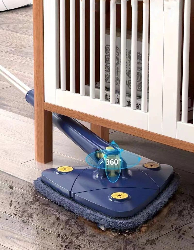 360 Twist Triangle Mop Window Glass For Home Toilet Bathrrom Floor Household Cleaning Ceiling Dusting Manual Mop