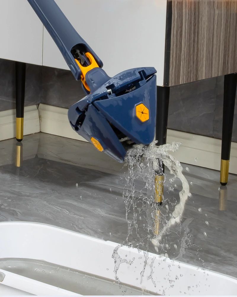 360 Twist Triangle Mop Window Glass For Home Toilet Bathrrom Floor Household Cleaning Ceiling Dusting Manual Mop