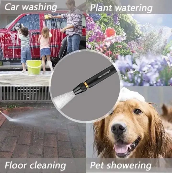 HIGH QUALITY WATER PRESSURE NOZZLE WASHING SPRAY NOZZLE GUN CAR SHOWER WATER SPRAY NOZZLE MULTIFUNCTION ADJUSTABLE WATER SPRAY GUN