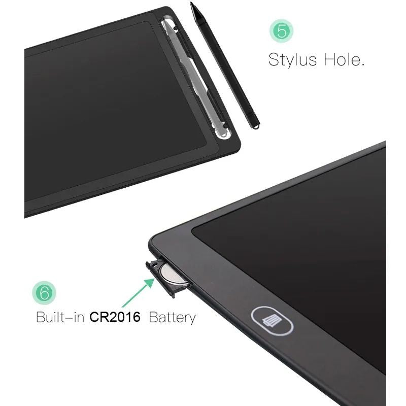 LCD Writing Tablet, Single Color Drawing Tablet With Protect Cover, Kids Drawing Pad 8.5 Inch Doodle Board