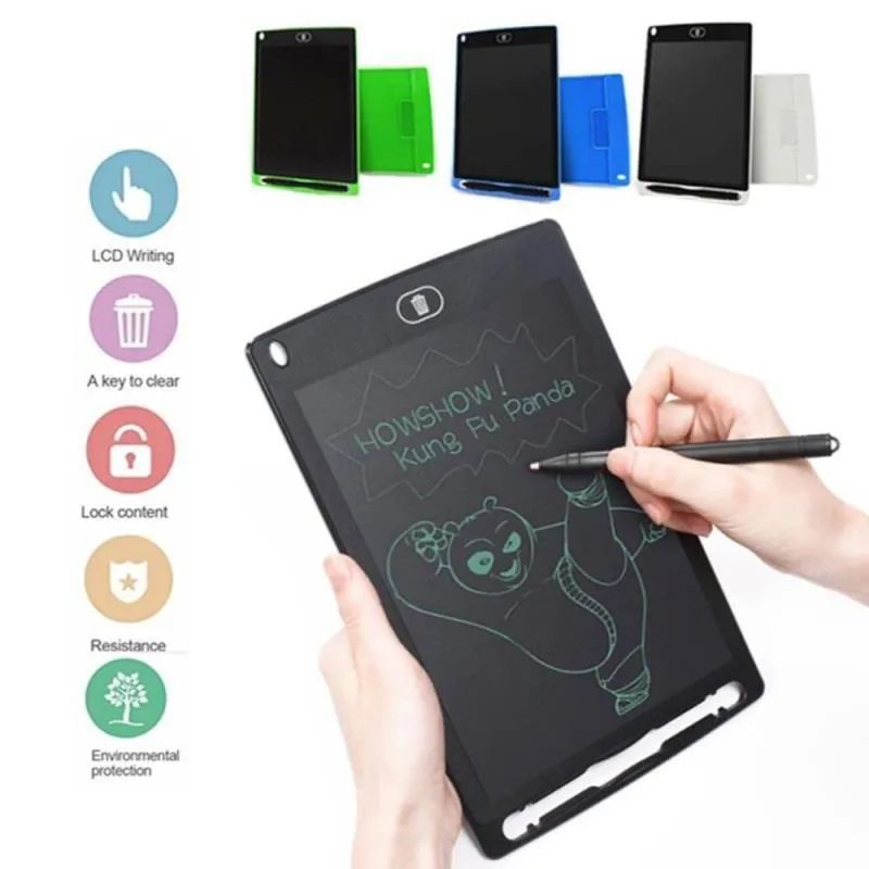 LCD Writing Tablet, Single Color Drawing Tablet With Protect Cover, Kids Drawing Pad 8.5 Inch Doodle Board