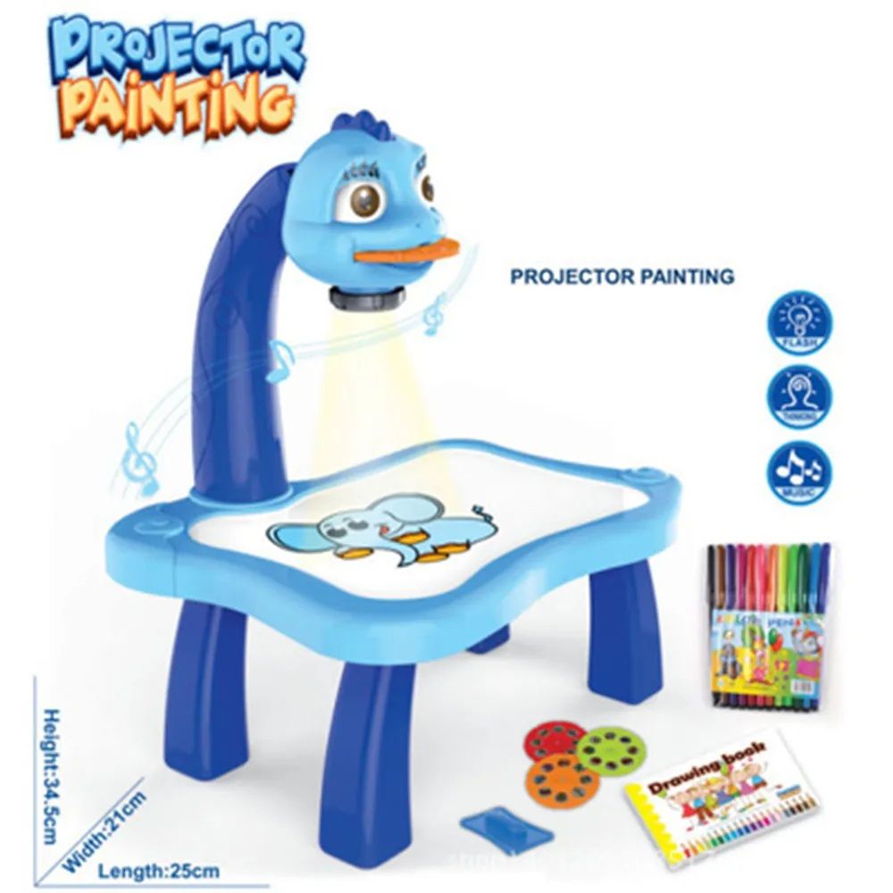 Kids Drawing Projector, Trace And Draw Projector Toy Drawing Board Tracing Desk Learn To Draw Sketch Machine Art Tracing Projector