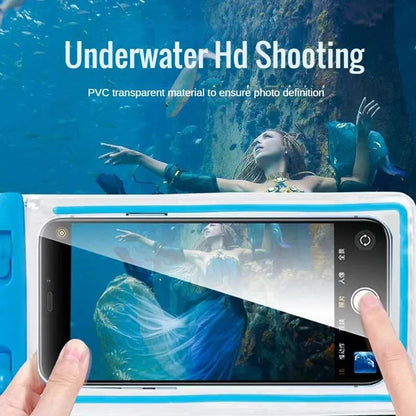 Universal Mobile Phone Transparent Waterproof Bag Three-Layer Sealed Drifting Beach Fishing Underwater 6 Inch Swimming Dry Bag