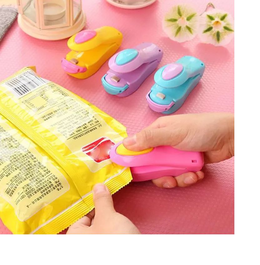 Mini Sealer Small Household Plastic Sealer Snack Moisture-Proof Sealer Portable Plastic Bag Sealer