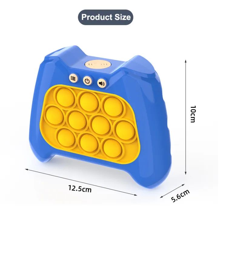 Quick Push Pop Game Popsocket Electronic Pushit Pro Super Bubble Pop Game Light Push Up Poplight Antistress Fidget Toys With Box
