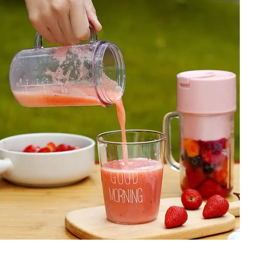 \500ml Portable Juicer With Straw USB Electric Stainless Steel Fruit Juicer Cup Extractor Blender Juice Maker Machine For Kitchen