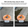 1 PC 360°Rotatable Mop Round Microfiber Dust Mops Cleaning Tools For Household Floor Wall Window