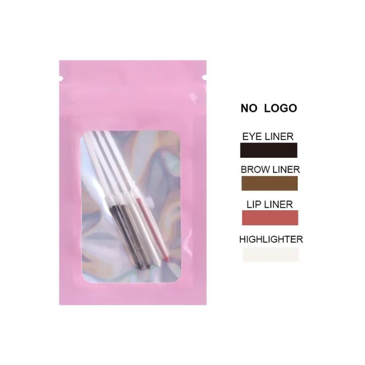 Makeup Pen 4 In 1 Eyebrow Pencil Waterproof Long Lasting Easy Color Eyebrow Lip Highlighter Pen Sweatproof Makeup Cosmetic Tool