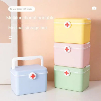 Medicine Box Family Household Large Capacity Multi Layer Drug Medicine Storage Box