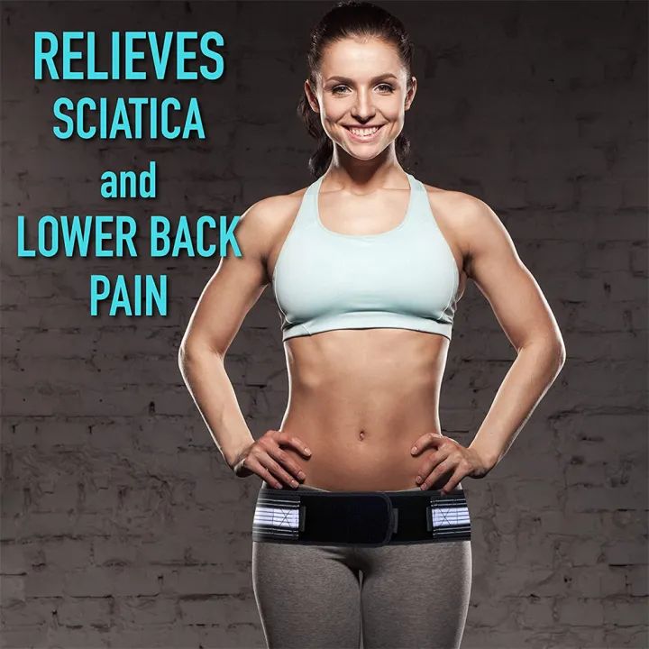 1 PCS Hip Belt Sacroiliac SI Joint Hip Braces for Hip Pain Pelvic Support Belt Sciatica Pelvis Lumbar Pain Relief Lower Back Support Body Buliding Belt