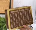 Umrah Savings Box 280 Days Wooden Money Saving Jar for Hajj Umrah Islamic Halal Savings Plan Daily Pilgrimage Tracker Gift for Muslims Eid Ramadan Savings Box