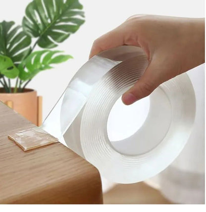 Pack Of 2 Double Sided Tape for Walls Heavy Duty Removable Mounting Tape Strong Adhesive Washable and Reusable Tape Wall Tape for Picture Photo Carpet Decoration Poster Tape Roll