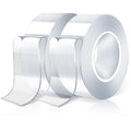 Pack Of 2 Double Sided Tape for Walls Heavy Duty Removable Mounting Tape Strong Adhesive Washable and Reusable Tape Wall Tape for Picture Photo Carpet Decoration Poster Tape Roll