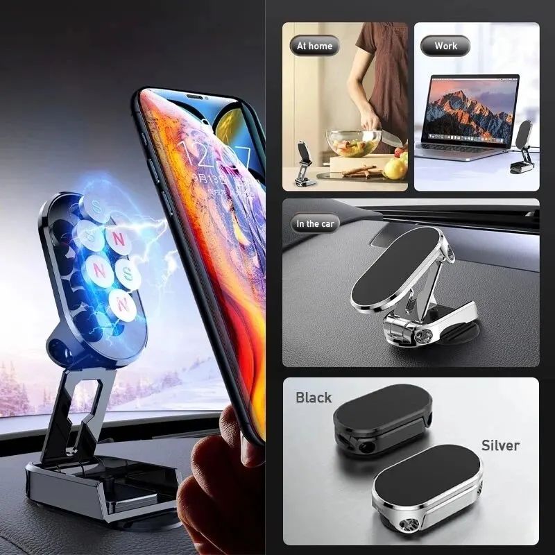 Magnetic Car Phone Holder Magnet Mount Smartphone Mobile Stand Cell GPS Support in Car Bracket For iPhone Xiaomi Huawei Samsung