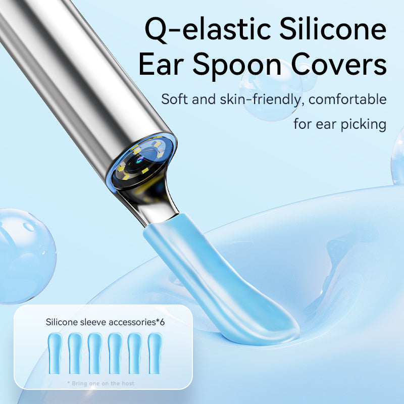 Ear Cleaner High Precision Ear Wax Removal Tool with Camera with LED Light Wireless Cleaner