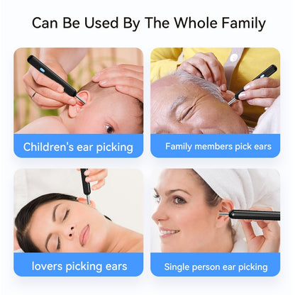 Ear Cleaner High Precision Ear Wax Removal Tool with Camera with LED Light Wireless Cleaner