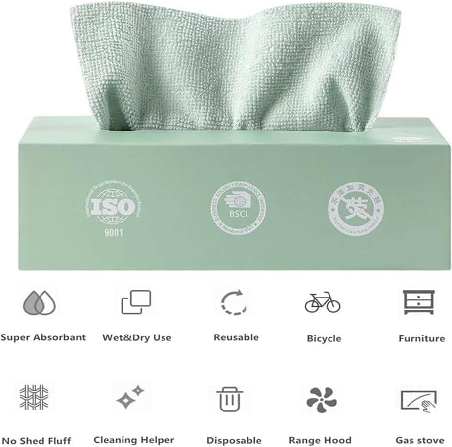 Removable Microfiber Rags 20 pcs Box