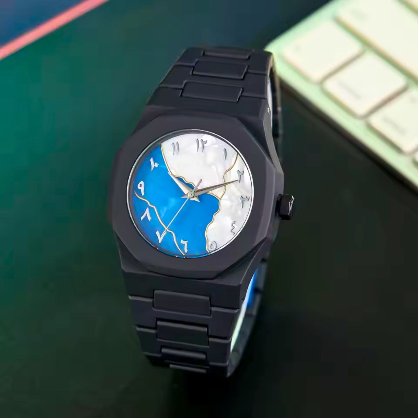 Arabic Aura Watch Light weight Fiber Wrist watch